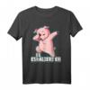 Es Eskaliert Eh Schwein T-Shirt mit Dabbing Schwein Spruch – Lustiges Tiermotiv für Humorliebhaber, klassisch geschnitten