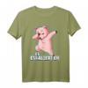 Es Eskaliert Eh Schwein T-Shirt mit Dabbing Schwein Spruch – Lustiges Tiermotiv für Humorliebhaber, klassisch geschnitten