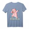 Es Eskaliert Eh Schwein T-Shirt mit Dabbing Schwein Spruch – Lustiges Tiermotiv für Humorliebhaber, klassisch geschnitten