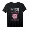 Mich Gibt Es Nur Mit Schwein T-Shirt - Lustiges Tiermotiv, Klassisch geschnitten, hochwertiges Tierliebhaber-Shirt