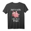 Damen & Kinder Lustiges Schwein T-Shirt - Perfektes Geschenk für Schweineliebhaber zu Geburtstag & Weihnachten
