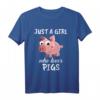 Damen & Kinder Lustiges Schwein T-Shirt - Perfektes Geschenk für Schweineliebhaber zu Geburtstag & Weihnachten