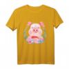 Blumen Schwein T-Shirt - Lustiges Tiermotiv für Tierliebhaber, Bauern und Landwirte, ideales Geschenk zu Weihnachten & Geburtstag