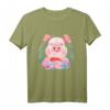 Blumen Schwein T-Shirt - Lustiges Tiermotiv für Tierliebhaber, Bauern und Landwirte, ideales Geschenk zu Weihnachten & Geburtstag