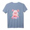Blumen Schwein T-Shirt - Lustiges Tiermotiv für Tierliebhaber, Bauern und Landwirte, ideales Geschenk zu Weihnachten & Geburtstag