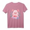 Blumen Schwein T-Shirt - Lustiges Tiermotiv für Tierliebhaber, Bauern und Landwirte, ideales Geschenk zu Weihnachten & Geburtstag