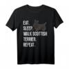 Scottie Hund T-Shirt für Liebhaber & Besitzer - Klassisch geschnitten, doppelt genähter Saum, perfekt für Scottie Hunde Fans