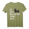 Scottie Hund T-Shirt für Liebhaber & Besitzer - Klassisch geschnitten, doppelt genähter Saum, perfekt für Scottie Hunde Fans