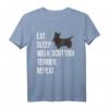 Scottie Hund T-Shirt für Liebhaber & Besitzer - Klassisch geschnitten, doppelt genähter Saum, perfekt für Scottie Hunde Fans