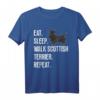 Scottie Hund T-Shirt für Liebhaber & Besitzer - Klassisch geschnitten, doppelt genähter Saum, perfekt für Scottie Hunde Fans