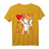 Dabbing Shiba Inu Heart Valentines Day T-Shirt für Hundeliebhaber – Trendiges Partner-Shirt für Männer und Frauen, ideal als Geschenk zum Valentinstag, Geburtstag oder Weihnachten