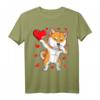 Dabbing Shiba Inu Heart Valentines Day T-Shirt für Hundeliebhaber – Trendiges Partner-Shirt für Männer und Frauen, ideal als Geschenk zum Valentinstag, Geburtstag oder Weihnachten