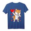 Dabbing Shiba Inu Heart Valentines Day T-Shirt für Hundeliebhaber – Trendiges Partner-Shirt für Männer und Frauen, ideal als Geschenk zum Valentinstag, Geburtstag oder Weihnachten