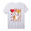 Dabbing Shiba Inu Heart Valentines Day T-Shirt für Hundeliebhaber – Trendiges Partner-Shirt für Männer und Frauen, ideal als Geschenk zum Valentinstag, Geburtstag oder Weihnachten
