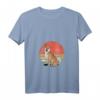 Damen Retro Vintage Shiba Inu Japanischer Hund T-Shirt mit V-Ausschnitt – Perfekt für Hundeliebhaber, Züchter & Tierärzte
