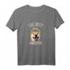 Damen Best Shiba Mom Ever T-Shirt - Vintage Japanischer Shiba Inu Hundeliebhaberinnen Geschenk für Geburtstag, Muttertag & Weihnachten