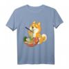 Kawaii Otaku Shiba Inu T-Shirt - Süßes Anime Design mit Ramen Nudeln, Perfekt für Hundeliebhaber & Japan-Fans
