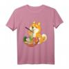 Kawaii Otaku Shiba Inu T-Shirt - Süßes Anime Design mit Ramen Nudeln, Perfekt für Hundeliebhaber & Japan-Fans