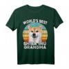 Lustiges Shiba Inu Oma T-Shirt mit Vintage Sonnenuntergang - World's Best Shiba Inu Grandma, perfektes Geschenk für Hundeliebhaberinnen