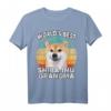 Lustiges Shiba Inu Oma T-Shirt mit Vintage Sonnenuntergang - World's Best Shiba Inu Grandma, perfektes Geschenk für Hundeliebhaberinnen