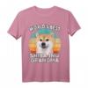 Lustiges Shiba Inu Oma T-Shirt mit Vintage Sonnenuntergang - World's Best Shiba Inu Grandma, perfektes Geschenk für Hundeliebhaberinnen