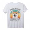 Lustiges Shiba Inu Oma T-Shirt mit Vintage Sonnenuntergang - World's Best Shiba Inu Grandma, perfektes Geschenk für Hundeliebhaberinnen