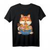 Kawaii Anime Shiba Inu Hund T-Shirt mit Ramen-Nudeln - Perfektes Geschenk für Otaku, Manga- und Hundeliebhaber