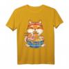Kawaii Anime Shiba Inu Hund T-Shirt mit Ramen-Nudeln - Perfektes Geschenk für Otaku, Manga- und Hundeliebhaber