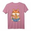 Kawaii Anime Shiba Inu Hund T-Shirt mit Ramen-Nudeln - Perfektes Geschenk für Otaku, Manga- und Hundeliebhaber