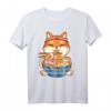 Kawaii Anime Shiba Inu Hund T-Shirt mit Ramen-Nudeln - Perfektes Geschenk für Otaku, Manga- und Hundeliebhaber