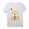 Shiba Inu Damen Bubble Tea T-Shirt – Niedliches Geschenk für Kinder und Bubble Tea Fans