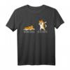 Shiba Inu Vor Dem Nach Dem Kaffee T-Shirt – Lustiges Hundeshirt für Kaffeeliebhaber und Hundeliebhaber, Perfektes Geschenk für Kinder und Erwachsene