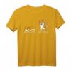 Shiba Inu Vor Dem Nach Dem Kaffee T-Shirt – Lustiges Hundeshirt für Kaffeeliebhaber und Hundeliebhaber, Perfektes Geschenk für Kinder und Erwachsene