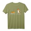 Shiba Inu Vor Dem Nach Dem Kaffee T-Shirt – Lustiges Hundeshirt für Kaffeeliebhaber und Hundeliebhaber, Perfektes Geschenk für Kinder und Erwachsene