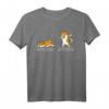 Shiba Inu Vor Dem Nach Dem Kaffee T-Shirt – Lustiges Hundeshirt für Kaffeeliebhaber und Hundeliebhaber, Perfektes Geschenk für Kinder und Erwachsene