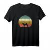 Shiba Inu Retro Sunset Hundeliebhaber T-Shirt – Perfektes Geschenk für Hunde- und Welpenfans zu Weihnachten und Geburtstag