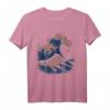 The Great Wave of Shiba Inu Funny T-Shirt – Perfect Gift for Dog Lovers, Couples & Family for Christmas & Valentine’s Day