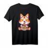 Niedliches Shiba Inu Anime T-Shirt mit Ramen-Nudeln - Perfekt für Otaku Fans & Hundeliebhaber