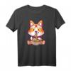 Niedliches Shiba Inu Anime T-Shirt mit Ramen-Nudeln - Perfekt für Otaku Fans & Hundeliebhaber