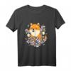 Kawaii Shiba Inu T-Shirt mit Sakura und Kirschblüte - Perfekt für Anime- und Manga-Fans, Otaku & Japan-Liebhaber