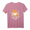 Kawaii Shiba Inu T-Shirt mit Sakura und Kirschblüte - Perfekt für Anime- und Manga-Fans, Otaku & Japan-Liebhaber