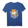 Kawaii Shiba Inu T-Shirt mit Sakura und Kirschblüte - Perfekt für Anime- und Manga-Fans, Otaku & Japan-Liebhaber