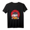 Shiba Inu Sushi Anime Otaku Hund Black Tan T-Shirt – Kawaii Design für Sushi Fans & Shiba Inu Liebhaber