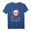 Weihnachtshund Shih Tzu Frohe Woofmas Geschenk T-Shirt – Perfektes Tierliebhaber Weihnachts- und Geburtstagsgeschenk