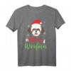 Weihnachtshund Shih Tzu Frohe Woofmas Geschenk T-Shirt – Perfektes Tierliebhaber Weihnachts- und Geburtstagsgeschenk