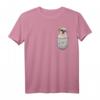 Süße Shih Tzu Chrysantheme in Brusttasche - Hundemotiv T-Shirt für Hundeliebhaber, Herrchen & Frauchen, perfekte Geschenkidee