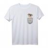 Süße Shih Tzu Chrysantheme in Brusttasche - Hundemotiv T-Shirt für Hundeliebhaber, Herrchen & Frauchen, perfekte Geschenkidee