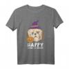 Shih Tzu Hexe Happy Howl O Ween Halloween Hund T-Shirt – Lustiges Last-Minute-Kostüm für Hundehalter und Haustierliebhaber