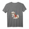 Damen I Love Mom Tattoo Shih Tzu Mom - Lustiges Muttertagsgeschenk mit V-Ausschnitt für Hundeliebhaberinnen