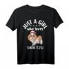 Lustiges Shih Tzu Hundeliebhaber T-Shirt für Frauen - Perfekt als Hundemama Geschenk, Pajama & Schlafanzug für Tierärztinnen, Mütter & Hundeliebhaberinnen